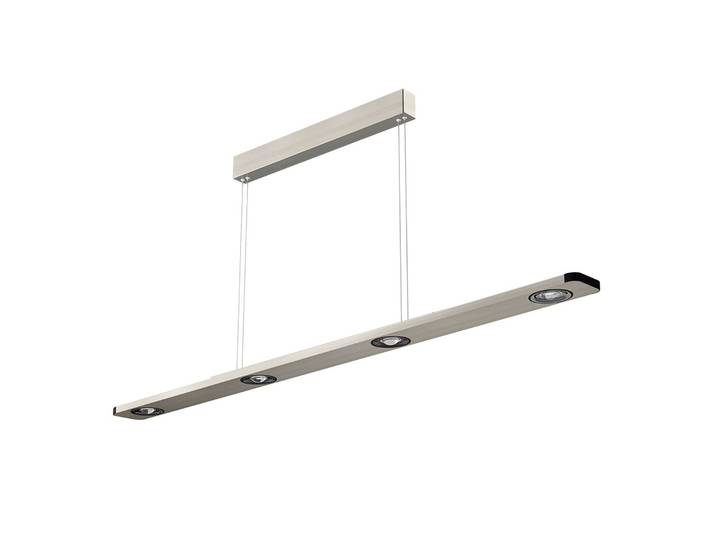 Evotec Hängelampe Light Wave, dimmbar, alu / grau / zink, für Wohn- / Esszimmer, Aluminium, Modern