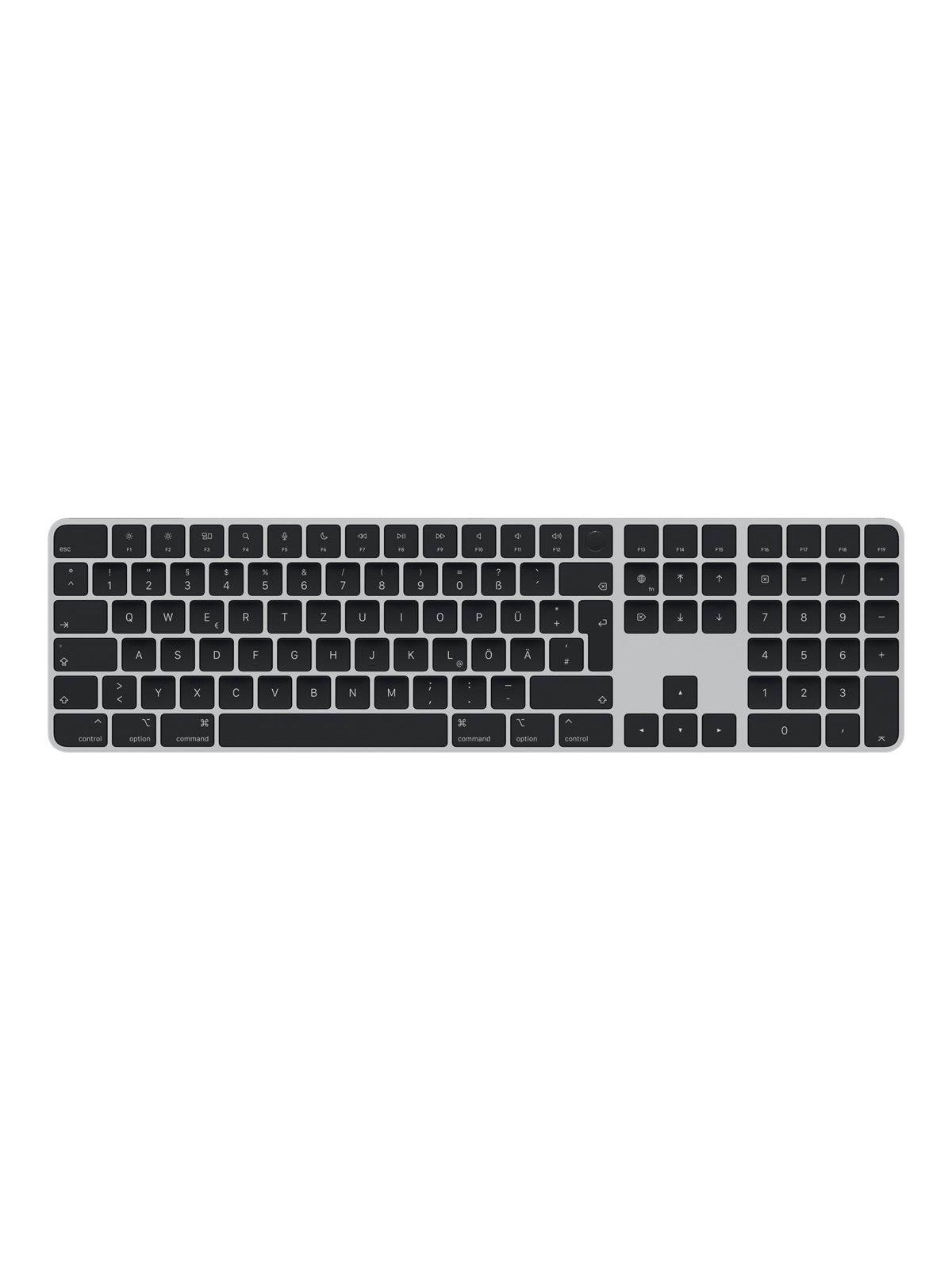 Apple Magic Keyboard with Touch ID and Numeric Keypad (Lightning to USB-C) - Tastatur - Deutsch - Silber