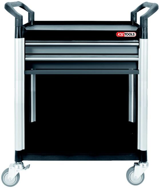 KS Tools Charriot d'atelier fermé avec 2 tiroirs (800.0031)