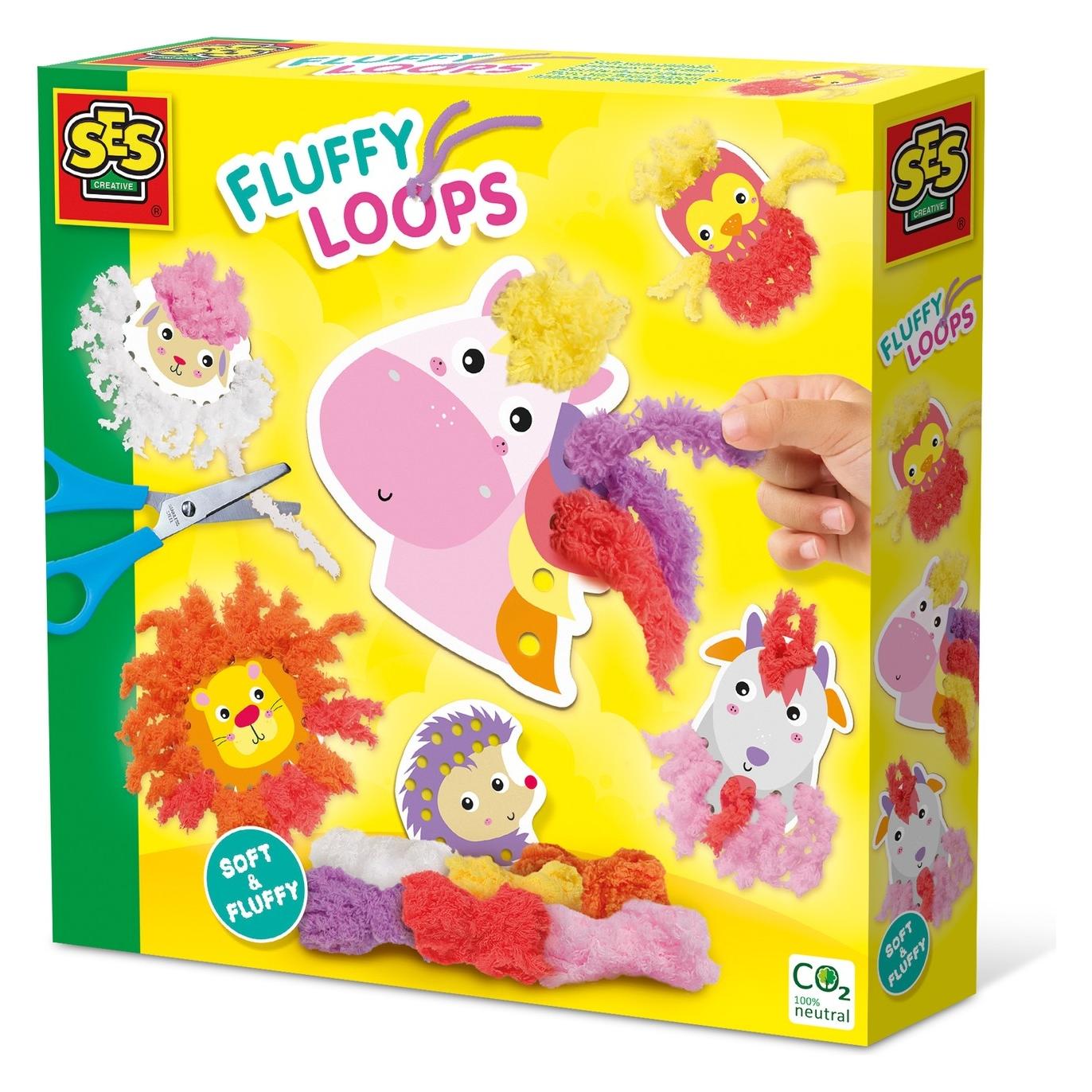 Ses Creative Fluffy loops - Tiere aus flauschigem Garn (S14010)