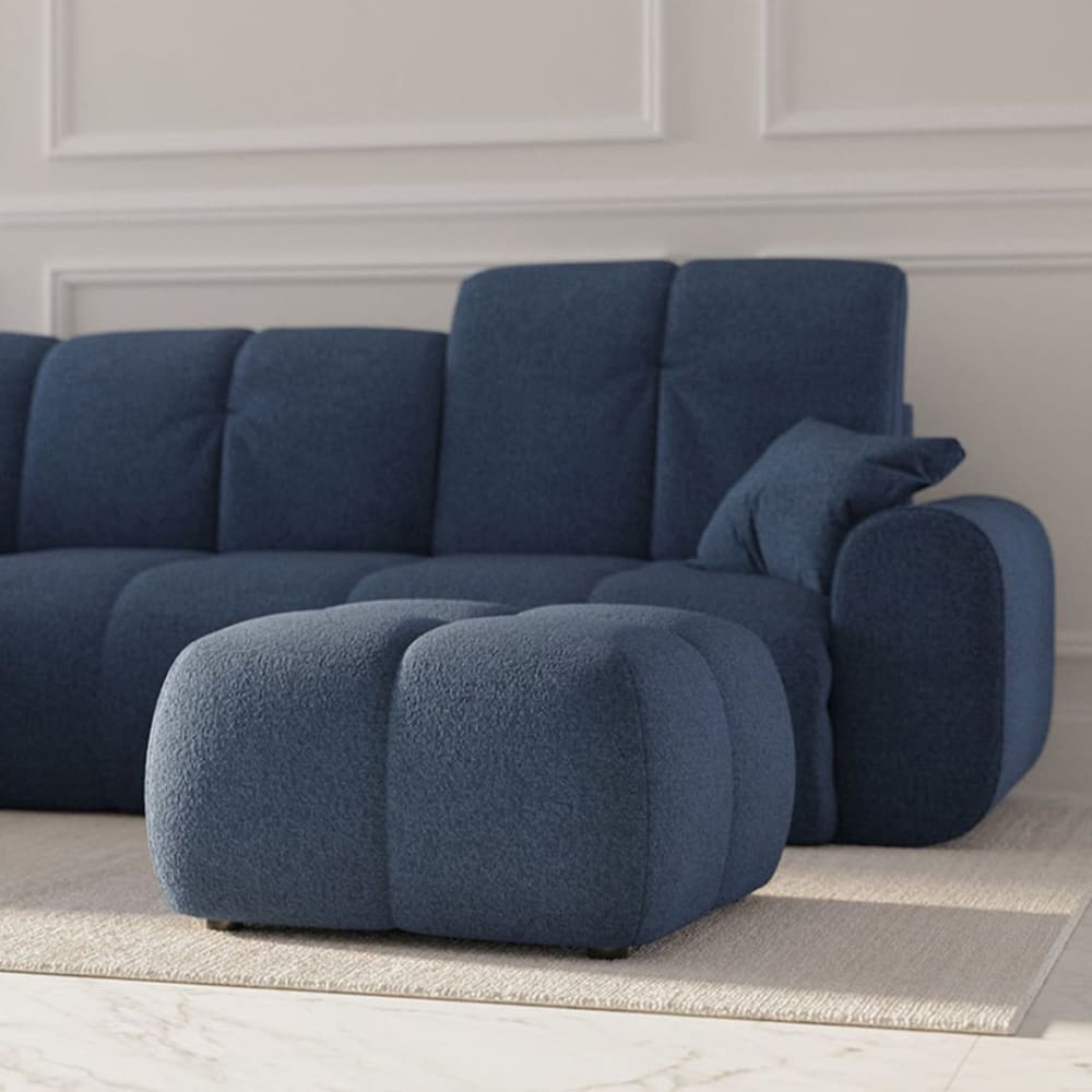 Mesonica Pouf bleu foncé l93 Bleu 76x42x93cm