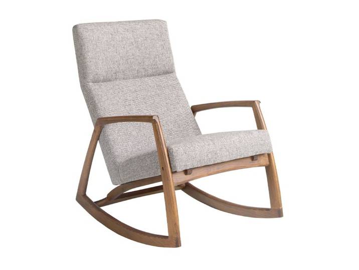 Fauteuil à bascule en tissu gris 5106 ANGEL CERDA