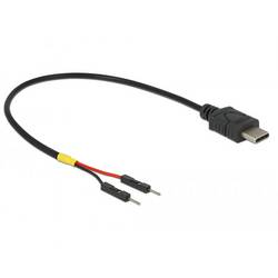 Delock Strom Anschlusskabel [1x USB - 2x USB] 20 cm Schwarz 85419