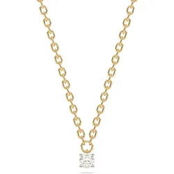 Diam Addict Halskette 585 Gelbgold mit einem im Labor gezüchteten Diamanten