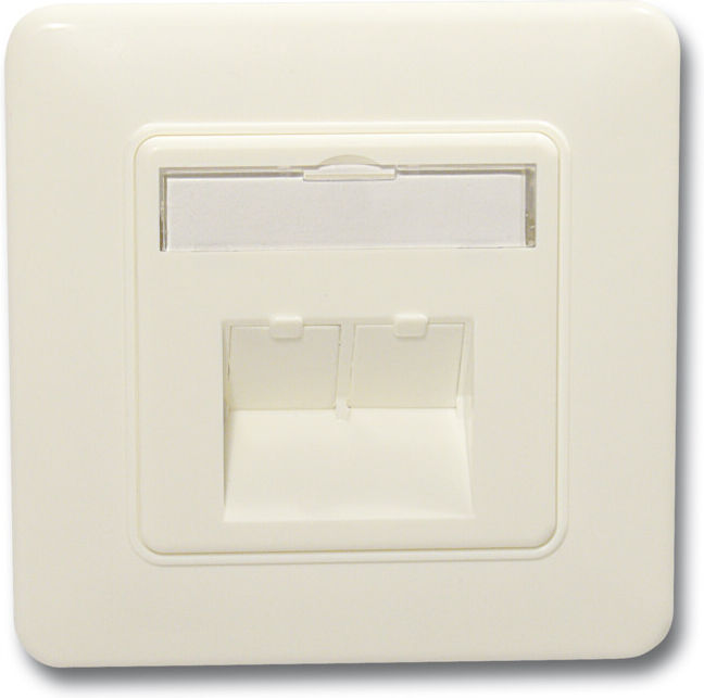 KERPEN DATACOM Prise murale Keystone double RAL9010 LKD9ZQ010110000 (KDA4A0KU2400001)