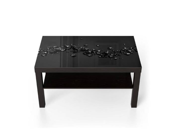 DEQORI Couchtisch 'Geometrische Kometen', Glas Beistelltisch Glastisch modern