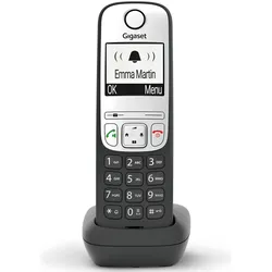 Gigaset A690 HX schwarz, Telefon, Silber, Schwarz