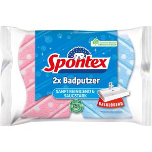 Spontex Spülschwamm Badputzer, mit Scheuerseite, 2 Stück