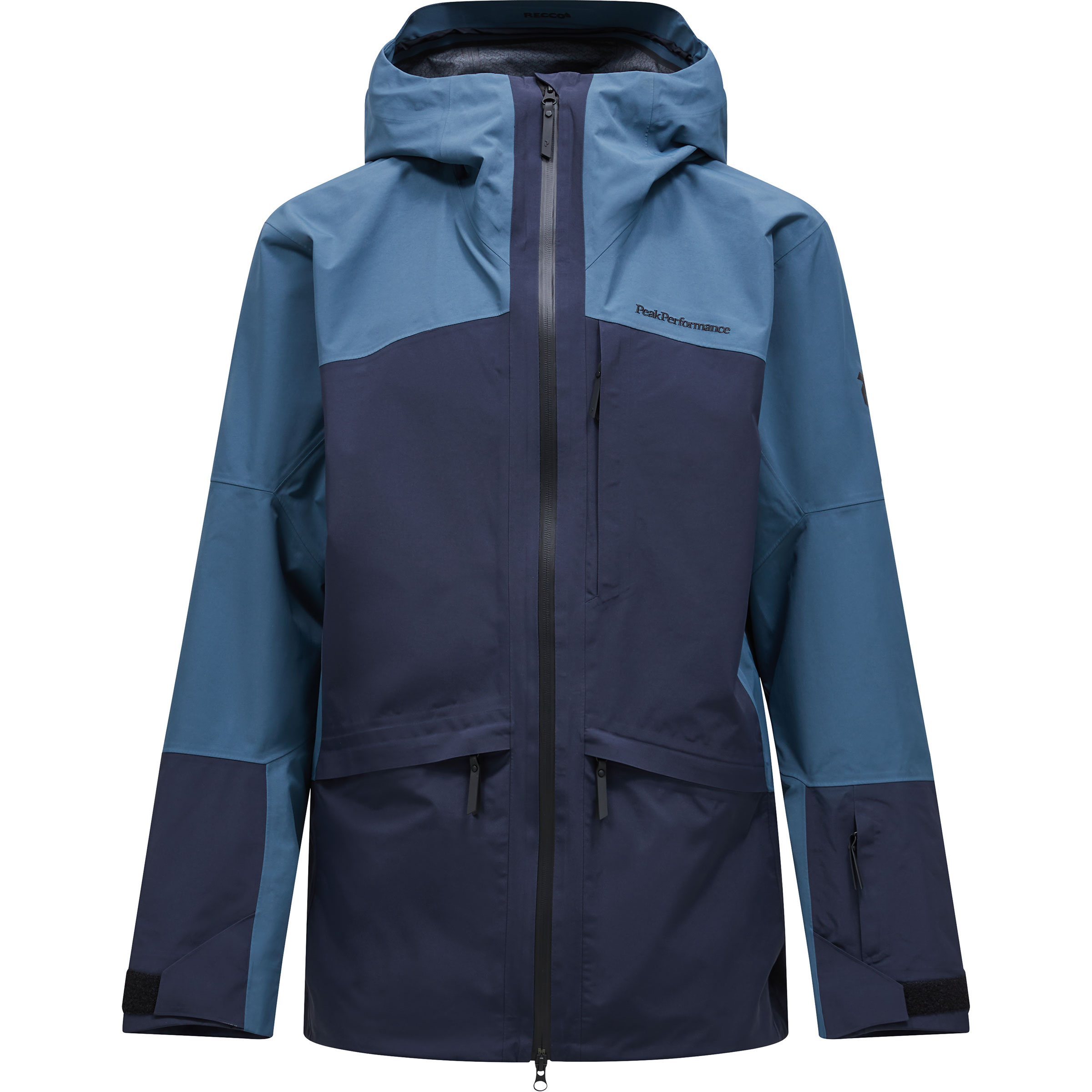 Peak Performance Vertec 3l Herren Regenjacke blau Größe S Freeride Wasserdicht Wasserabweisend