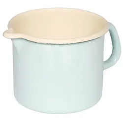 Riess Schnabeltopf Ø14cm 1,5L Pastell Türkis/Bunt Emaille