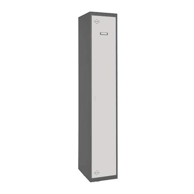 Proregal Spind AMEGO | HxBxT 180x30x50cm | 1 Abteil | Grundmodul | Anthrazit-Weiß