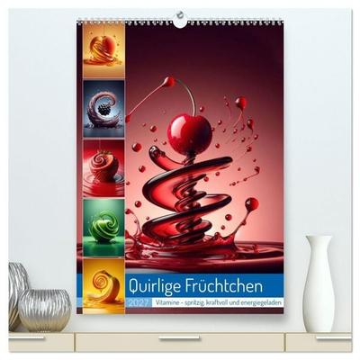 Quirlige Früchtchen (hochwertiger Premium Wandkalender 2027 DIN A2 hoch), Kunstdruck in Hochglanz