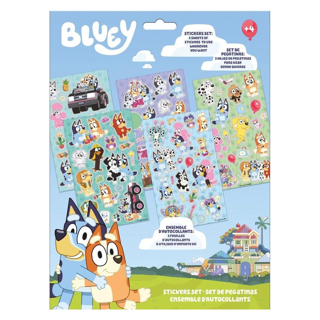 Kids Licensing Bluey StickerSet (100 Sticker) (830.2500008)