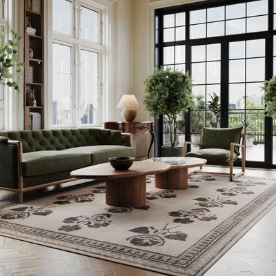 Nuloom Padma Lakshmi Floris Hand-Tufted Floral Wool-Blend Area Rug