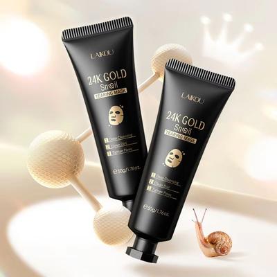 Inspired Finds RadiantGold Sakura Peel Off Mask 24K Gold Anti Wrinkle & Blackhead Removal Treatment 24k Gold Snail 2pcs