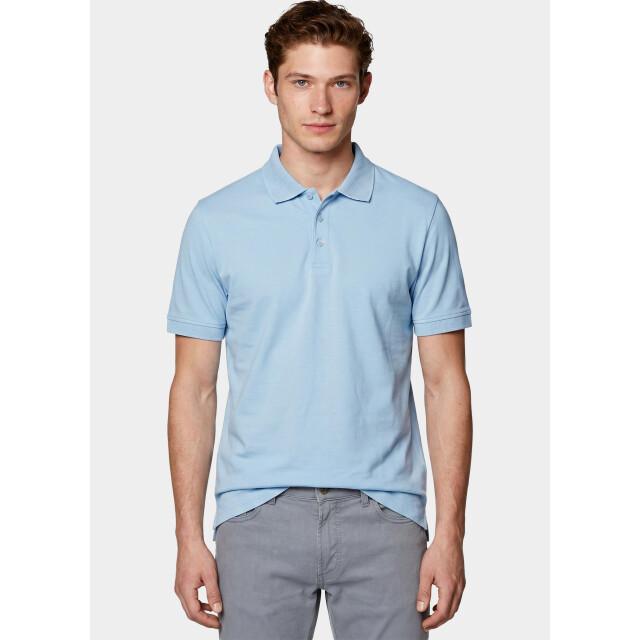 Bos Bright Blue Scotland blue polo heren boris polo spe25108bo40sb/210 light blue