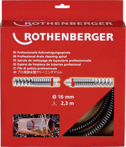 Rohrreinigungsspirale SMK L.2,3m Spiralen-D.16mm 3,0mm ROTHENBERGER
