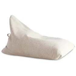 INNOVATION LIVING Sitzsack Soft Peak Cord Weiß Ivory