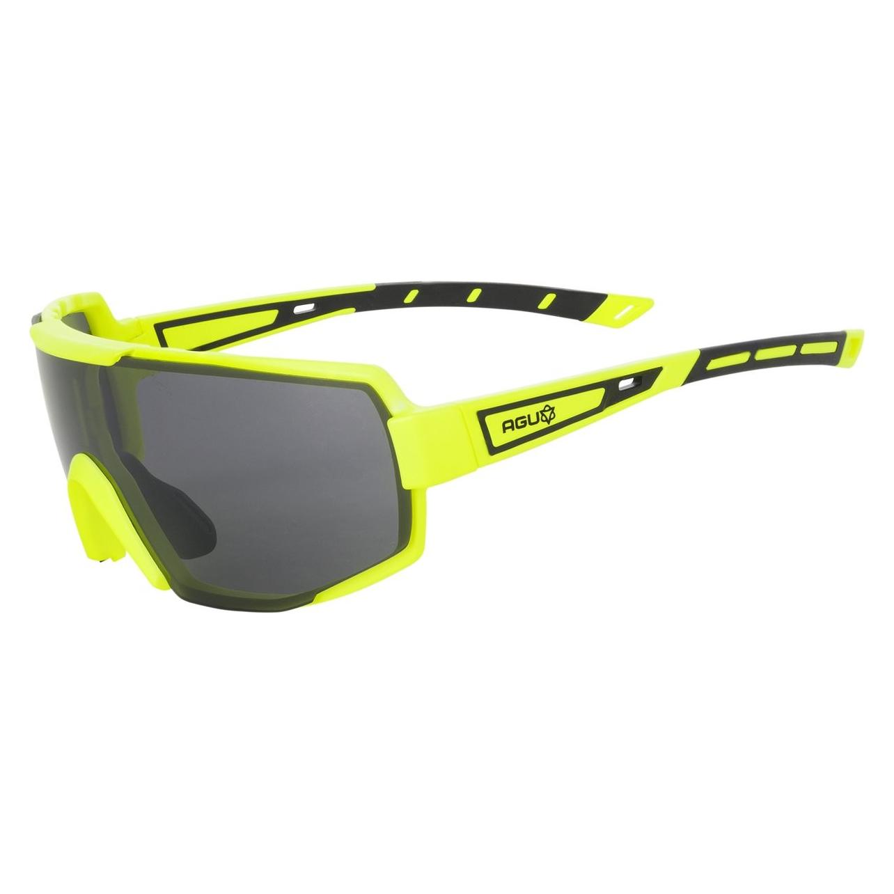Agu Bold Fietsbril Essential - Fluo Geel - Neusvleugels instelbaar (Fluo Geel) (405133)