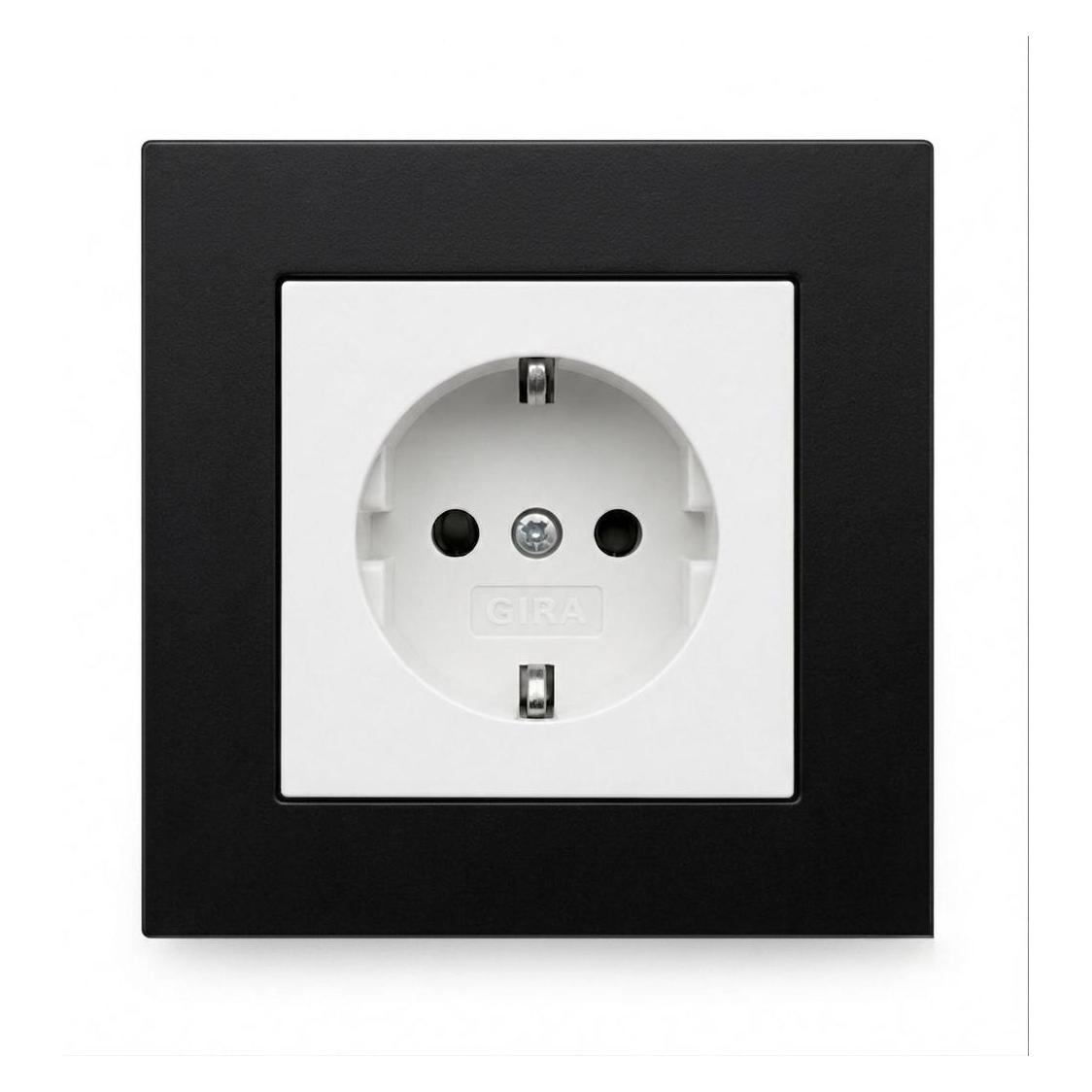 Soixx Aufsteckrahmen Schwarz für Gira System 55 für Steckdosen und Lichtschalter Modernes Upgrade (72620484)