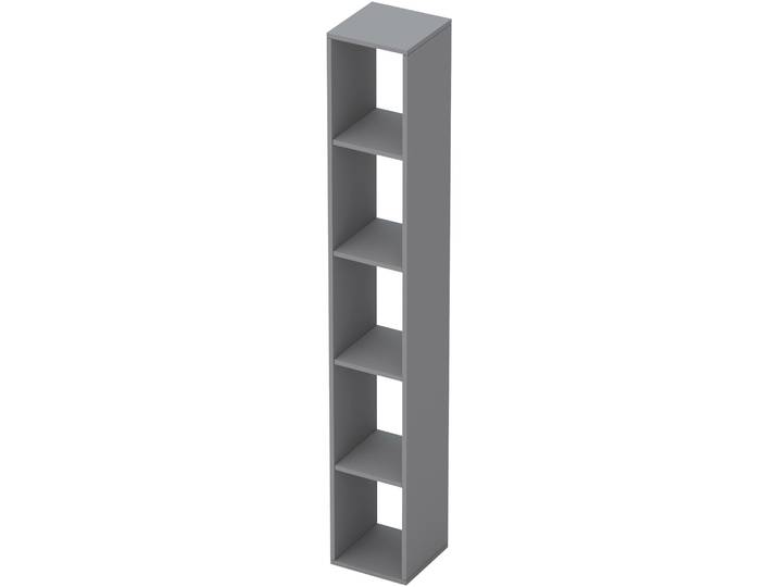 Standregal HOME AFFAIRE Infinity Höhe 186 cm, Breite 28 cm, Bücherregal , grau (steingrau (ardesia)), B:28cm H:186cm T:28cm, Holzwerkstoff, Regale, Standregal, Deko Regal, Büroregal, 5 Regalfächer, verschiedene Farben