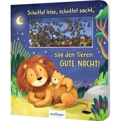 Schüttel-Pappe: Schüttel leise, schüttel sacht, sag den Tieren Gute Nacht!, Gebundene Ausgabe von Madlen Ottenschläger, Esslinger in der