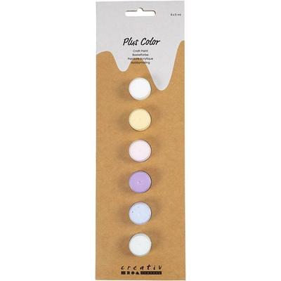 Creativ Company Hobbyfarbe Plus Color, Pastellfarben, 6x5 ml