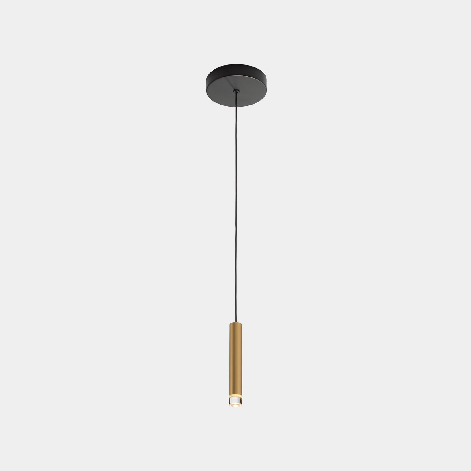 LEDS C4 Kaarsvormige hanglamp - Messing - Warm wit licht
