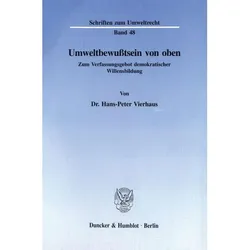Umweltbewusstsein von oben., Fachbücher von Hans-Peter Vierhaus