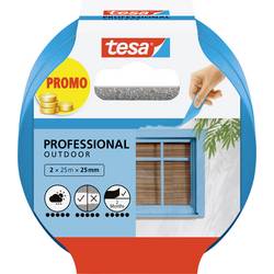 tesa Professional Outdoor 56214-00000-03 Malerabdeckband Blau (L x B) 50 m x 25 mm 2 St.