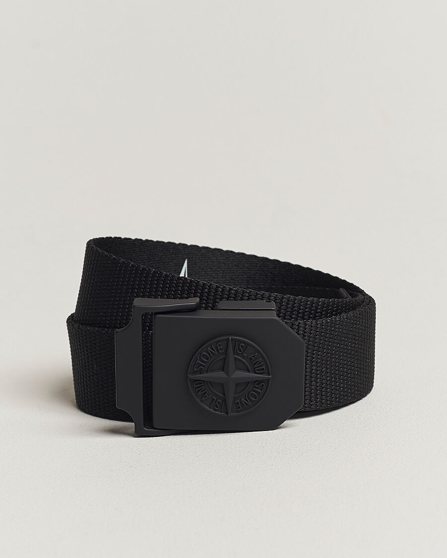 Stone Island Textile Belt Black men 95 Sort