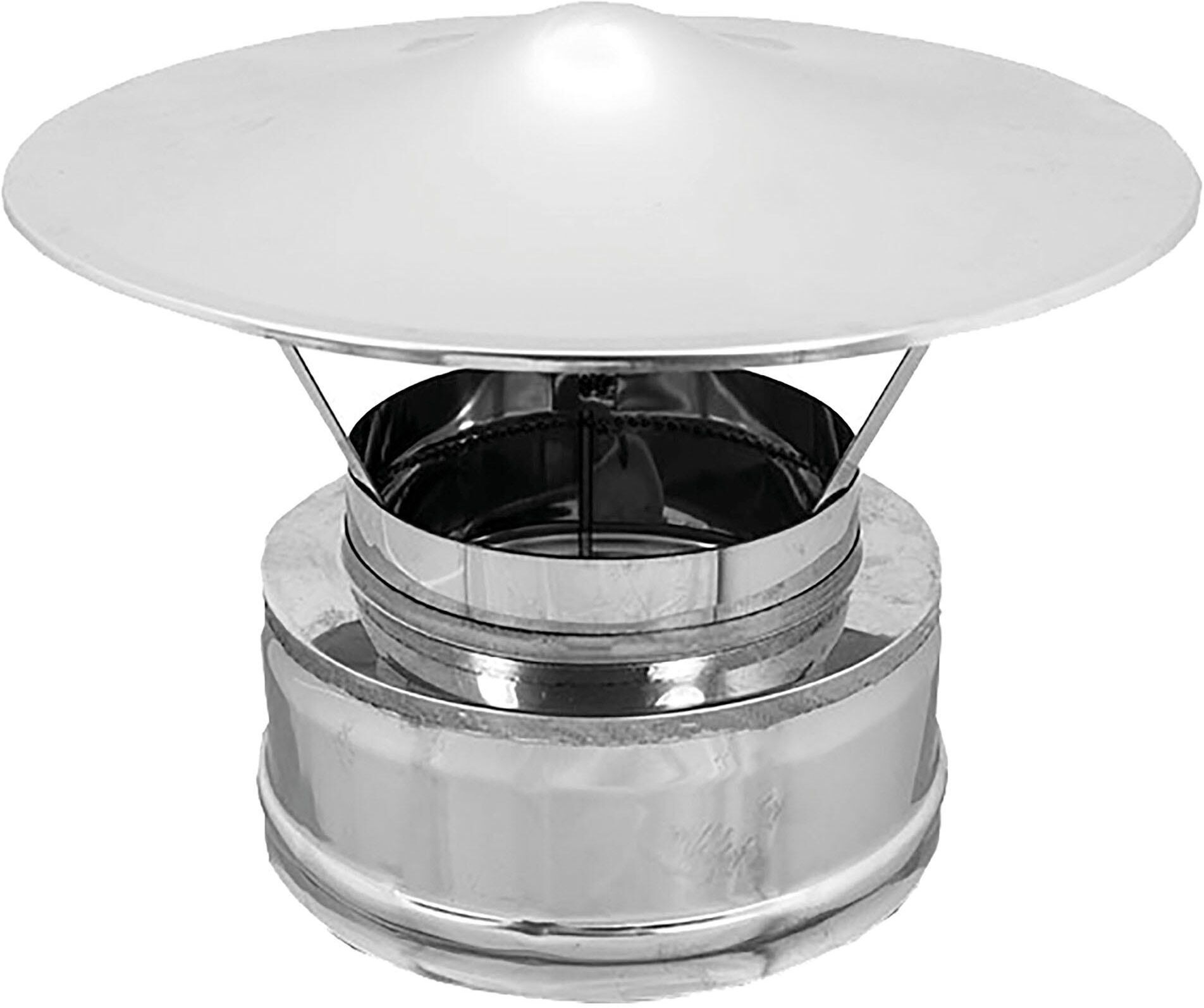 Zinco TERMINALE CINESE INOX DOPPIA PARETE Ø 80 mm