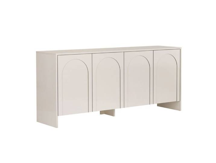 Buffet en bois  Arlen  - 180 x 45 x 80 cm - Crème