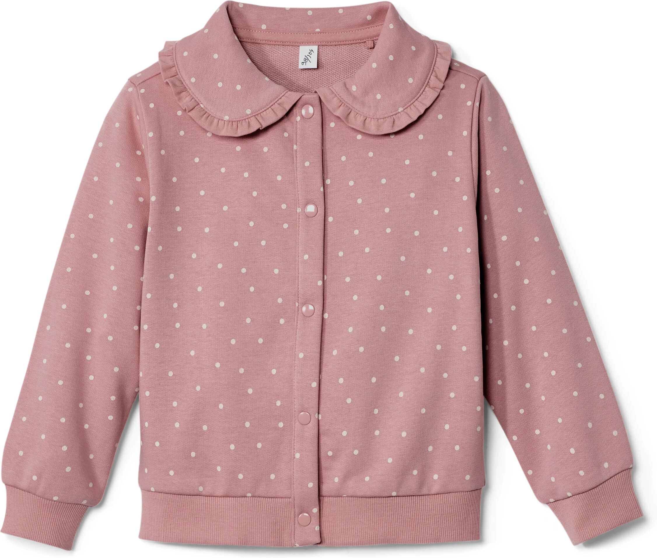 Tchibo - Kinder-Sweatjacke mit Volant - Kinder - Gr. 122/128 - creme