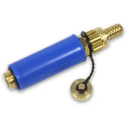Baustopfenventil blau, Airfit, 1/2'' x 80 mm