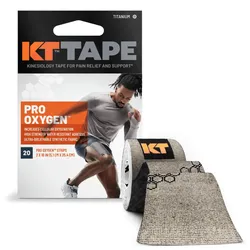 MCDAVID Pro Oxygen? Tape Vorgeschnitten (5x25 cm) 20 pcs 5 Meter Grey - STK
