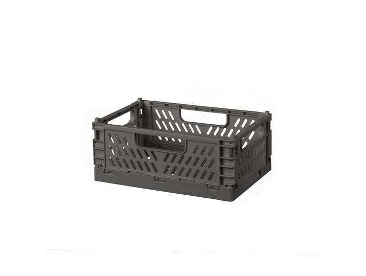 Aufbewahrungskorb Vera anthrazit H 9.2 cm - Material: Kunststoff - Aufbewahrungskorb