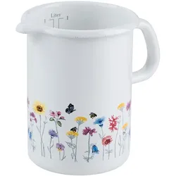Riess Küchenmaß ⌀10cm 1L Flora Emaille