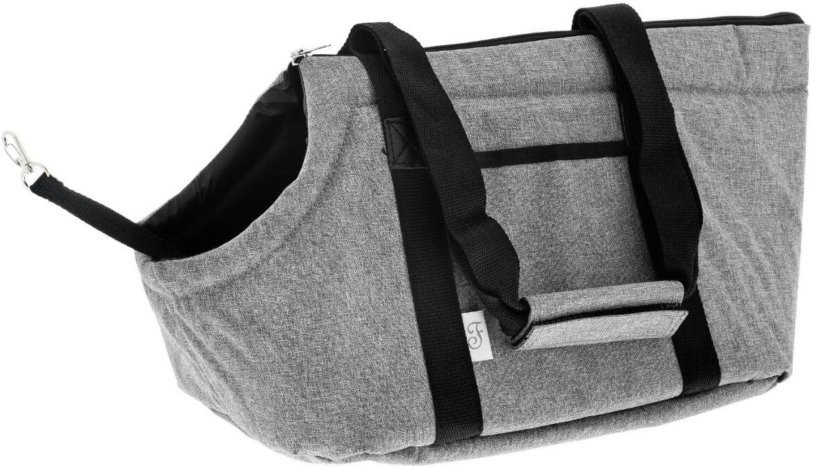 Ferribiella Borsa Trasportino per Cani Mondo Grigia 38 x 25 x 25 cm