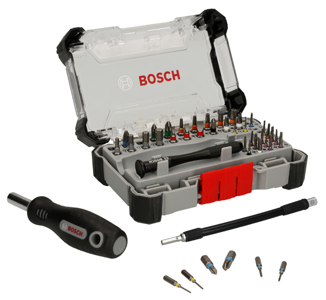 Bosch Präzisions-Schrauberbit-Set, Display, 5 x 43‑tlg. 2607002837