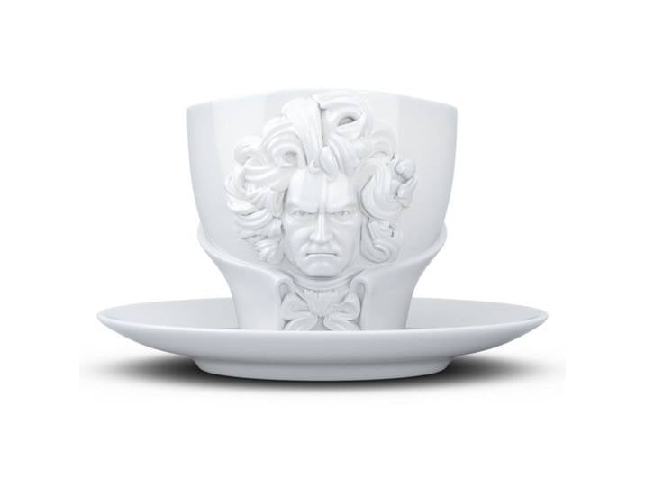 Tasse et sous tasse Beethoven en porcelaine 260ml