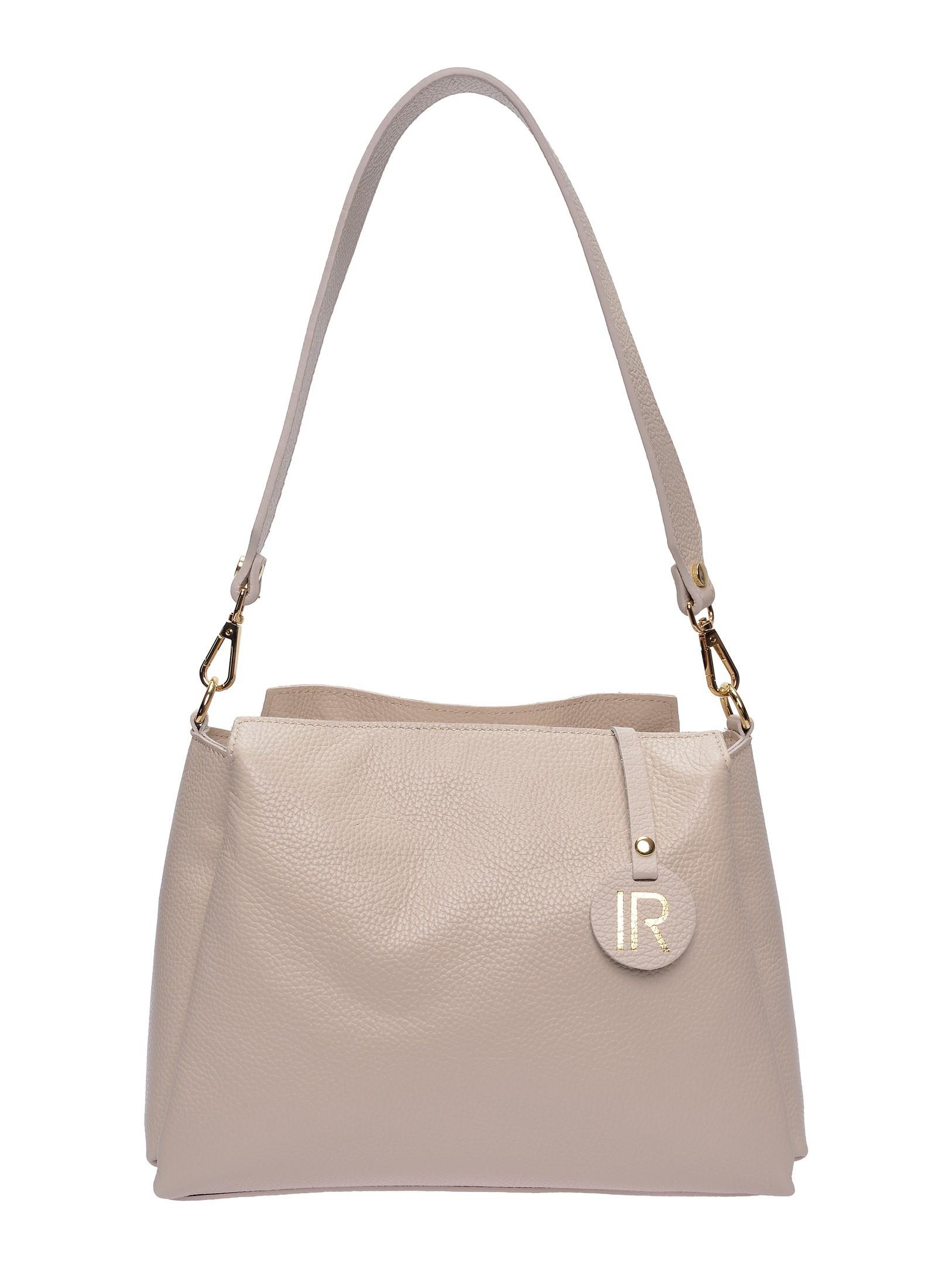 Isabella Rhea Beige Rindsledertasche