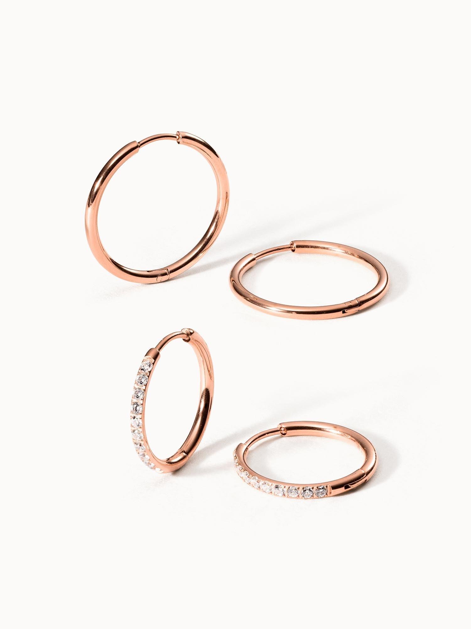 PURELEI Lovely Glitter Ohrring-Set mit Zirkonia Steinen