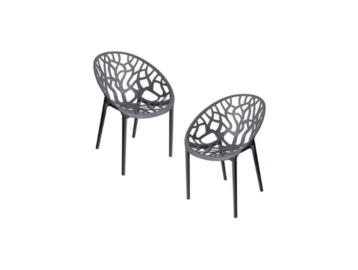 2er Set Stühle Nido - Gris dunkel