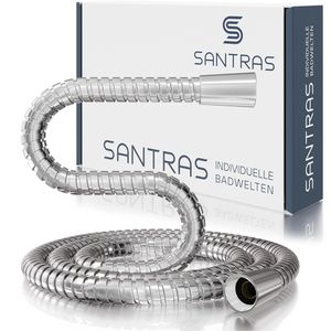 SANTRAS Duschschlauch Double-Agraff, 13010-150, aus Metall, Gewinde 1/2 Zoll, 1,5 m
