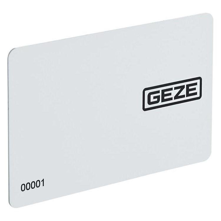 Geze Zutrittskontrollsystem Ausweiskarte MIFARE DESFire EV2 weiss Ausweiskarte RFID-Transponderkarte (185711)