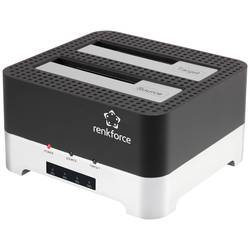 Renkforce RF-DOCKING-02 USB-A (USB 3.0) SATA 6 Gb/s 2 Port Festplatten-Kopierstation 2.5 Zoll, 3.5 Zoll mit Clone-Funktion RF-5047512