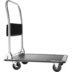 tectake Plattformwagen mit Bremsen  Schwarz