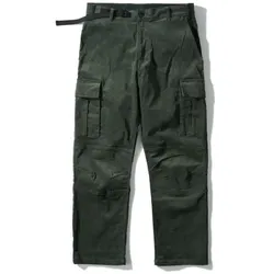 Loose Riders, Unisex, Velohosen, District Corduroy Cargo Olive (L), Weiss