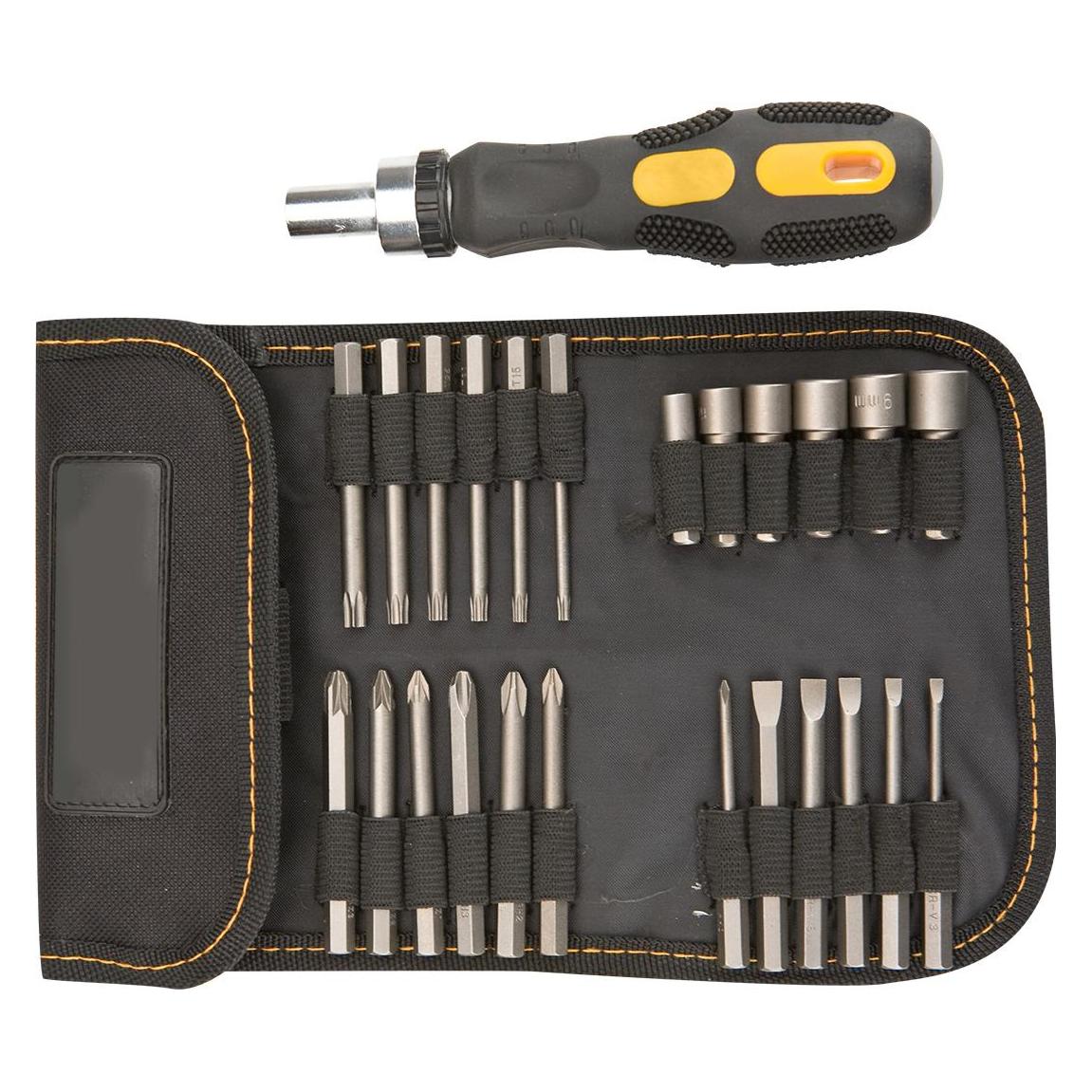Topex Schraubendreher-Bits und -Stecknüsse mit Griff 26-tlg. 39D352 (Pin-torx) (TOP-39D352)
